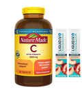 Nature Made - Extra Strength Vitamin C 1000Mg 365 Tablets Dietary Supplement For Immune And Hydration Support Plus 2 Sugar Free White Peach Hydration Sticks