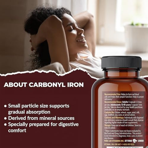 Pure Lab Vitamins Carbonyl Iron 90 VegiCaps