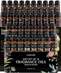 Lagunamoon Top 20 Essential Oils Set (10Ml) And 16 Piece Fragrance Oil Collection For Aromatherapy Massage Candle Making Soap Scents Office Skin & Hair Care
