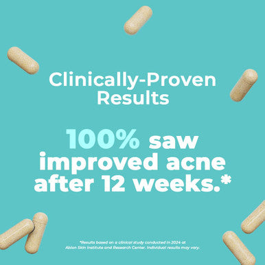 Vitamedica Clear Skin Vitamin Formula Acne Supplement For Skin Clearing Breakout Treatment For Women And Men Vitamins A, C, E, Selenium, Chromium, And Zinc For Acne And Skin Health 60 Count