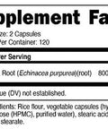 Nutricost Echinacea 800mg, 240 Capsules - Vegetarian Caps, Non GMO, Gluten Free, 120 Servings