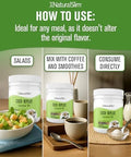 NaturalSlim Coconut Oil with CoQ10 - MCT Oil Organic Coconut Oil for Baking, Mixing with Shake, Smoothies, Coffee, or Ingest Directly - Boost Energy, Metabolism and Immune System Fresh Flavor