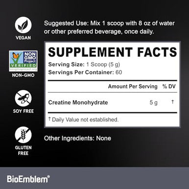 Bioemblem Creatine Monohydrate Powder 300G