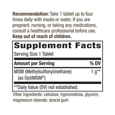 NATURE'S WAY, MSM 1000mg - 200 vegicaps