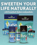 SweetLeaf Stevia Powder Packets Zero Calorie Sweetener with Stevia Leaf Extract No Artificial Sweetener Additive Sugar Free Keto Friendly Non GMO Gluten Free 35 Packets (Pack of 4)