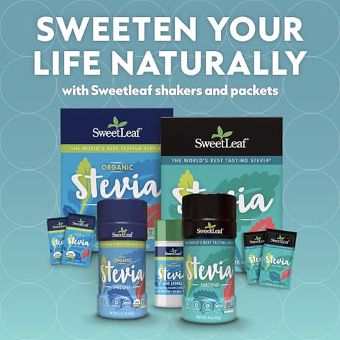 SweetLeaf Stevia Powder Packets Zero Calorie Sweetener with Stevia Leaf Extract No Artificial Sweetener Additive Sugar Free Keto Friendly Non GMO Gluten Free 35 Packets (Pack of 4)
