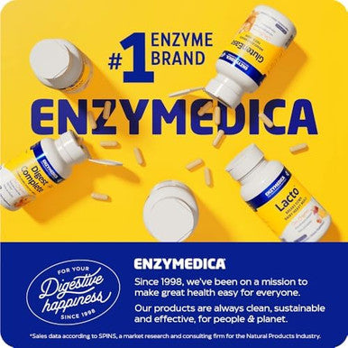 Enzymedica Digest Basic + Probiotics Essential Digestive Enzymes With Probiotics 30 Capsules Ffp