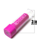 L.A. Colors 1 Moisture Rich Lip Color CML542 Pink Parfait Lipstick Vitamin E Aloe Vera Lip Stick Balm Paint Free Zipper Bag