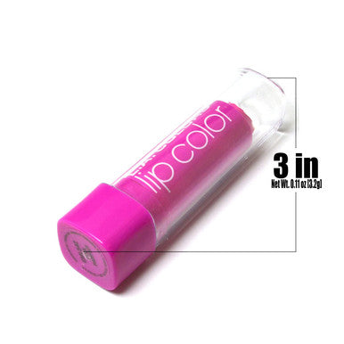 L.A. Colors 1 Moisture Rich Lip Color CML542 Pink Parfait Lipstick Vitamin E Aloe Vera Lip Stick Balm Paint Free Zipper Bag