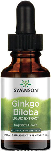 Swanson Ginkgo Biloba Liquid Extract (Alcohol- & Sugar-) 1 fl Ounce Liquid