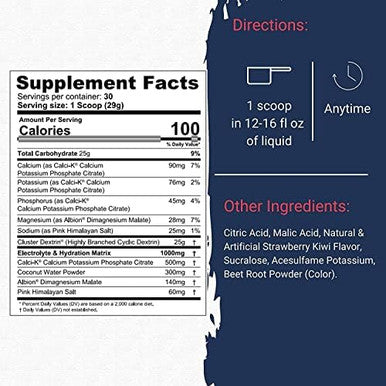 Gaspari Nutrition Glycofuse: Performance And Recovery Carbohydrate 25G Cluster Dextrin And 1G Electrolyte And Hydration Matrix (Strawberry Kiwi 30 Servings)