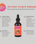 Dragon Herbs Goji & Schizandraall Natural Tincture To Support Beauty Skin Healthy Aging Eyes Lungsall Natural Ingredients Nongmo (2 Fl. Oz. 60 Ml)