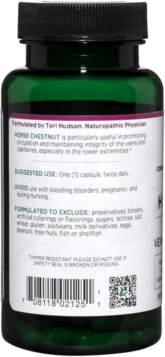 Vitanica Horse Chestnut Promotes Vein and Capillary Strength & Circulation Vegan 60 Capsules
