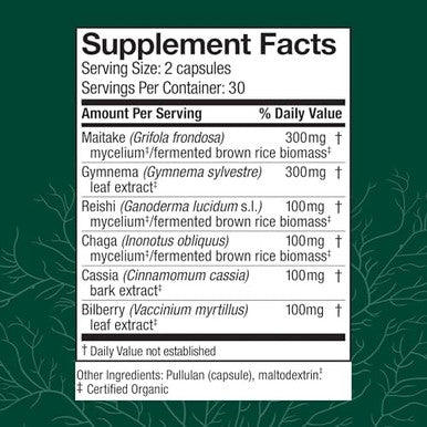 Host Defense Mycobotanicals Capsules Herbal Supplement With Chaga Reishi & Maitake Mushrooms Mushroom Mycelium Supplement For Healthy Balance 60 Capsules (30 Servings)