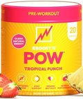 Eboost Pow Natural Pre Workout Powder " 20 Servings Tropical Punch A Pre Workout Supplement For Performance Joint Mobility Support Energy Focus Men & Women Nongmo Gluten No Creatine