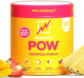 Eboost Pow Natural Pre Workout Powder " 20 Servings Tropical Punch A Pre Workout Supplement For Performance Joint Mobility Support Energy Focus Men & Women Nongmo Gluten No Creatine