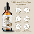 Bella Terra Oils - Baobab Oil 16Oz - The Ultimate Choice For Skin Hydration A Symphony Of Amino Acids & Essential Minerals For Your Skin