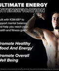 Finaflex Ashwagandha 60 Capsules Promotes Energy & Overall Wellbeing With Ksm66 Ashwagandha Root Extract 60 Servings