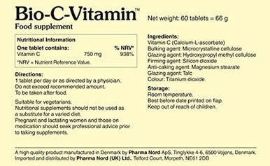 Pharma Nord Bio-C-Vitamin 750mg 60 Tablets