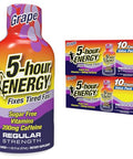 5Hour Energy Regular Strength Energy Shot 1.93Oz 20Pack " Sugar Caffeine Energy Booster With Bvitamins & Amino Acids " Zero Calorie (20 Bottles " Single Flavor Berry Regular Strength)
