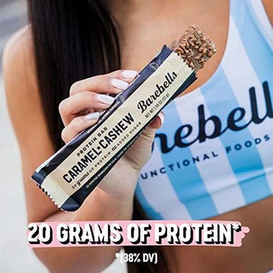 Barebells Protein Bars Caramel Cashew 12 Count Pack Of 2 Protein Snacks With 20G Of High Protein Chocolate Protein Bar With 1G Of Total Sugars Perfect On The Go Protein Snack & Breakfast BarsÃ¢â‚¬Â¦