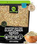 NUT CRAVINGS - Roasted Salted Sunflower Seeds Kernels to eat (16oz - 1 LB) | No Shell Hulled Packed Fresh in Resealable Bag - Healthy Protein Food Snack, Food Assortments, Ready to Eat, No Shell