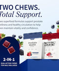 Snap Supplements Prostate Health For Men With Plant Sterols Stinging Nettle Root & Reishi Mushroom Beet Root Natural Nitric Oxide Supplements For Men 60 Soft Chews Each