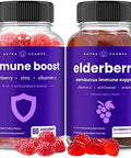 Nutrachamps (2Pack) Immune Gummies And Elderberry Gummies Bundle