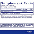 Pure Encapsulations AcetylLCarnitine 500 mg 60 vcaps