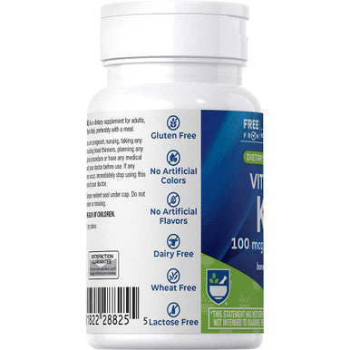 Rite Aid Vitamin K2 Softgels 100Mcg, 60 Ct, Supports Healthy Bones And Circulatory System