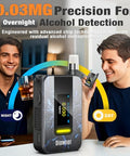 Diowner Rechargeable Breathalyzer 2026 Upgrade Breathalyzer With Lcd Digital Display & 10 Reusable Personal Mouthpieces Portable Alcohol Breathalyzer Tester With Advanced Sensor For Car/Home Use (Gray)