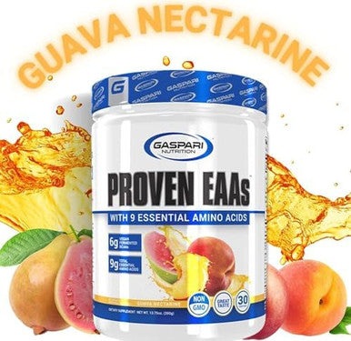 Gaspari Nutrition Proven Eaas Vegan Fermented Eaas Enhances Recovery & Replenishes Electrolytes Non Gmo (30 Servings Guava Nectarine)