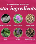 Smnutrition Menopause Vitamins Beadlets With Black Cohosh Red Clover & More Hot Flashes Night Sweats & Mood Support Menopause Supplements For Women With Dong Quai Chaste Tree Berry & Dim Nongmo 30Ct