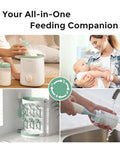 Momcozy Natural Baby Bottle WideNeck Bpa Breast Milk Container Storage Collection 11 Oz 4 Pcs