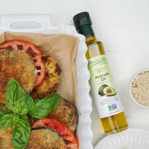 100% Pure Avocado Oil in Glass Bottle, Allergen-Free and Non-GMO, Premium Cold-Pressed Cooking Oil for SautÃƒÂ©ing, Baking, Grilling, and Salad Dressings, 8.45 fl oz