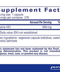 Pure Encapsulations lLysine 270 vcaps