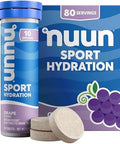 Nuun Sport Electrolyte Tablets - Dissolvable In Water, Variety Pack, 5 Essential Electrolytes For Hydration, 1G Sugar Drink Mix, Vegan, Non-Gmo, 6 Pack (60 Total Servings)