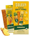 SOLELY - Organic Pineapple Fruit Jerky - 15 Individually Wrapped Strips - Fruit Leather Made from Dried Fruit - Healthy Snacks for Adults & Kids - Non GMO, Vegan Snacks - 0.8oz (23g)