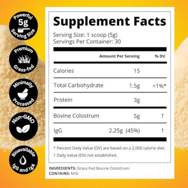 Bold Belly Colostrum Powder Supplement 53 Oz