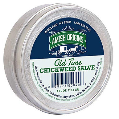 Amish Origins Old Time Chickweed Salve 2 Oz The Ultimate Poison Ivy/Poison Oak Blocker Healing Salve For Skin Disorder Irritations Burns Minor Cuts