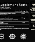 Terra Elmnt 40X Strength Organic Black Maca Root W. Ashwagandha - 1 Highest Potency Black Maca Root Capsules For Men Supplement 40 1 Extract - 100 Pure Maca Peruana Gelatinized Maca Root Powder Pills