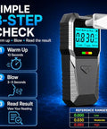 Dubignb Mini Breathalyzer Alcohol Tester Portable Digital Breath Alcohol Detector With Lcd Display Bac Mini Breathalyzer Keychain Tester Blood Alcohol Breathalyzer Mini For Travel