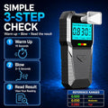 Dubignb Mini Breathalyzer Alcohol Tester Portable Digital Breath Alcohol Detector With Lcd Display Bac Mini Breathalyzer Keychain Tester Blood Alcohol Breathalyzer Mini For Travel