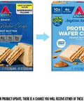 Atkins CafÃƒÂ© Caramel Protein Shake 15G Protein 3G Net Carb 1G Sugar + Atkins Peanut Butter Protein Wafer Crisps 10G Protein 4G Net Carb 1G Sugar 5 Count