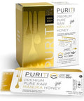 PURITI Genuine Raw Manuka Honey Snaps On The Go - UMF 10+ (MGO300+) 21 x 0.18oz Individual Snap Packets, Single Serve Honey Sticks for Tea, Travel & Snacks, Certified, Authentic Made in New Zealand