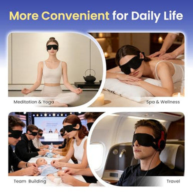 Crouvm Disposable Sleep Masks Bulk Blackout Blindfolds For Men Women Soft Eyemasks Adjustable For Sleeping Travel Yoga Light Blocking Night Eye Mask For Party Games Team Building 100 Packs
