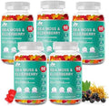 Bio Vitalica Sea Moss Gummies Elderberry Biovitalica Vitamin C D + Zinc Irish Seamoss Vegan Gummy With Sea Moss Gel & Powder For Immunity Detox For Adults And Kids (3Packs)