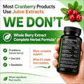 Hcl Herbal Code Labs Cranberry Extract Capsules 50:1 Whole Fruit Concentrate With Dandelion &