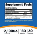 Nutricost Calcium Lactate 2100Mg 180 Capsules Vegan Nongmo And Gluten 60 Servings