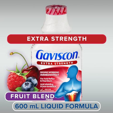 Gaviscon Heartburn Relief Extra Strength Liquid Fruit 600 Ml